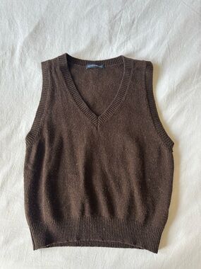 Brandy Melville Brown Sweater Vest
